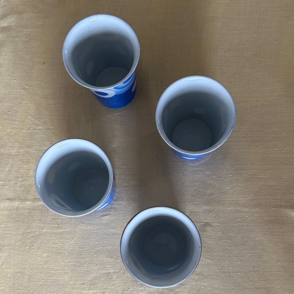 Mepoco Ware Japan Blue and White Cups - Picture 3 of 9